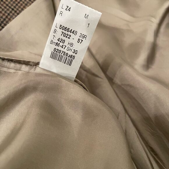 Ralph Lauren Pure New Wool Mens Sport Jacket Canada Brown Tartan Place Size 39R - Picture 11 of 12